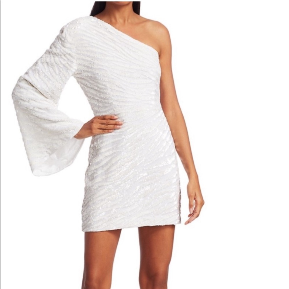Retrofete White Sparkle Dress - Picture 4 of 9